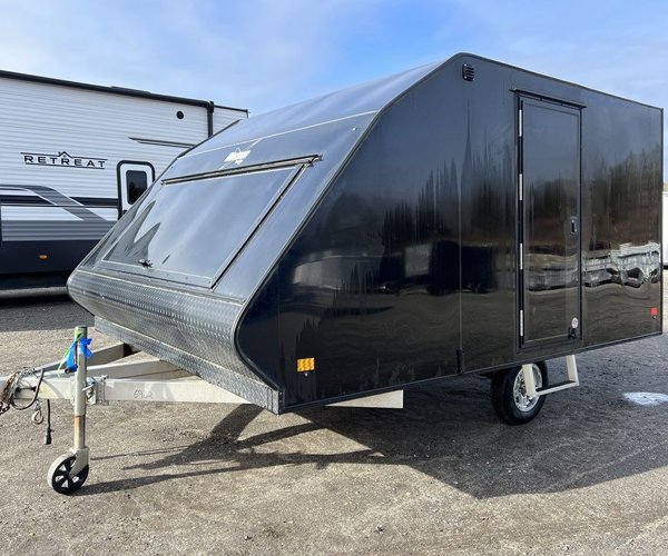 1 2021 Mission Trailers 101×12 Aluminum 2-Place Crossover/Hybrid w/Blackout PKG