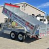 1 2024 N&N Trailers 7×14 14K Galvanized Hydraulic Dump w/Ramps, 2-Way Spreader Gate, Tarp Kit