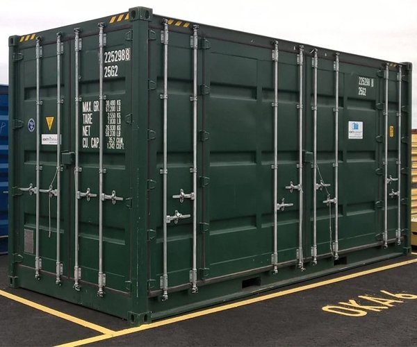 2 20′ Hc Open Side, Side Opening Container