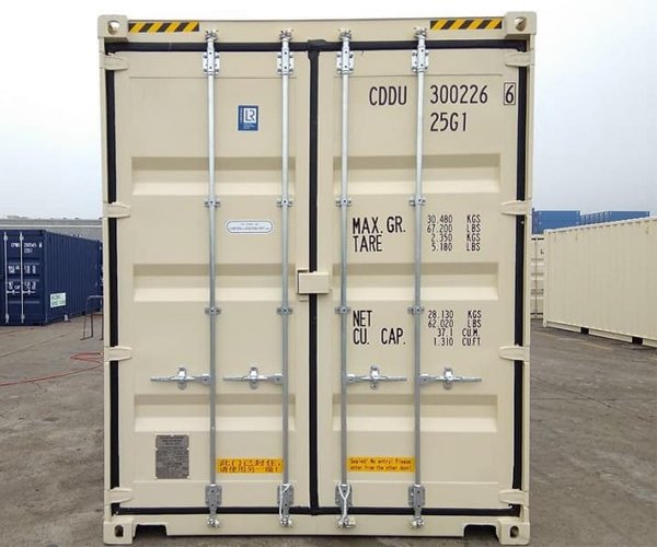 2 Double Door Shipping Containers 20ft