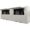 2 Durable 20 Foot White Container Bar Modular, Easy to Assemble & Relocate