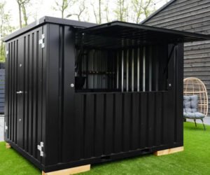 2 Container Pop Up 3×2 Meters Black Ral 9005