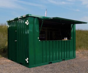 2 Container Pop Up 3×2 Meters Green Ral 6005