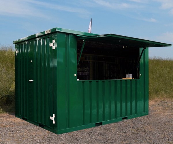 2 Container Pop Up 3×2 Meters Green Ral 6005