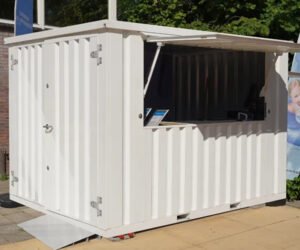 2 Container Pop Up 3×2 Meters White Ral 9016