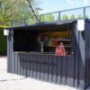 2 Container Pop Up 4×2 Meters Black Ral 9005