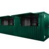 2 Durable 20 Foot Green Container Bar Available In All RAL Colors