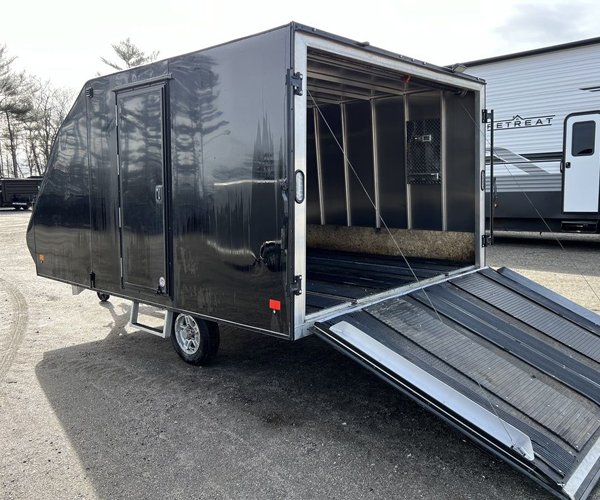 2 2021 Mission Trailers 101×12 Aluminum 2-Place Crossover/Hybrid w/Blackout PKG