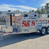 2 2024 N&N Trailers 7×14 14K Galvanized Hydraulic Dump w/Ramps, 2-Way Spreader Gate, Tarp Kit