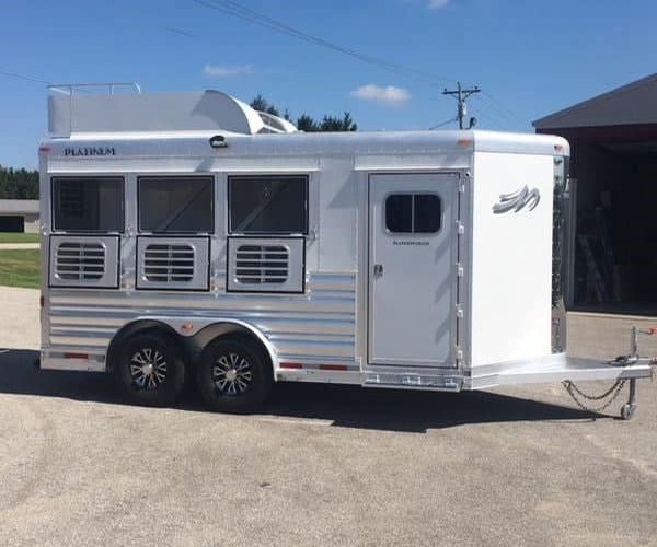 3 2018 Platinum Coach 3 Horse Bumper Pull