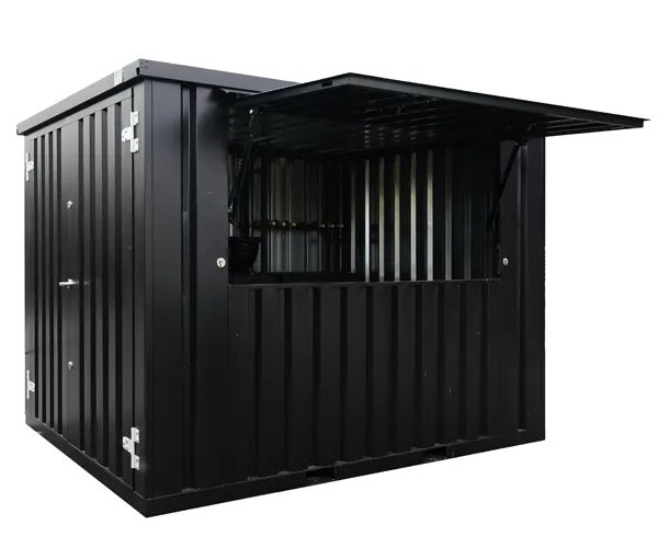 3 Container Pop Up 3×2 Meters Black Ral 9005