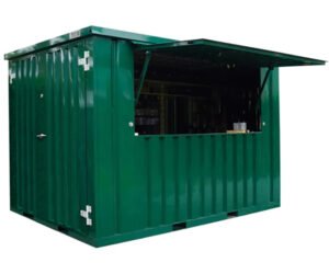 3 Container Pop Up 4×2 Meters Green Ral 6005