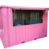 3 Container Pop Up 3×2 Meters Pink Ral 3014