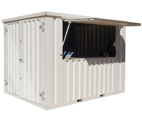 3 Container Pop Up 3×2 Meters White Ral 9016
