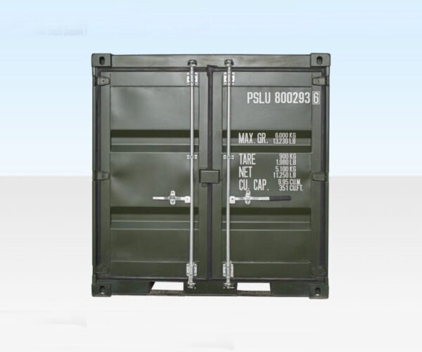 3 8Ft One Trip Shipping Container (Green)
