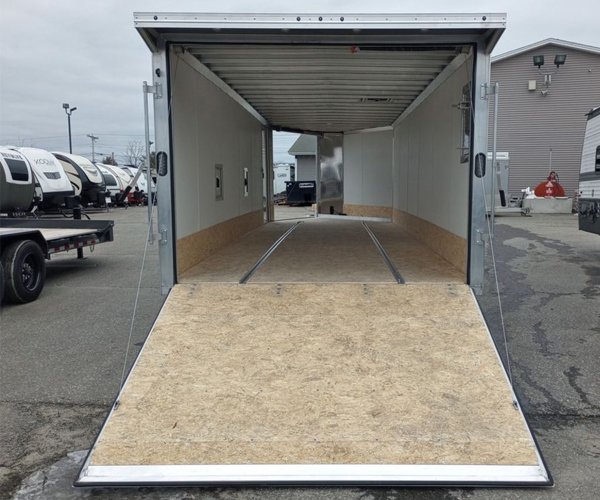 3 2024 Mission Trailers 101×24 Aluminum 4/5-Place Drive In/Out Deckover w/Galvanized Pkg, Canopy