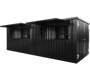 4 20 Foot Flat Pack Container Bar 6×2 XL Modular, Portable & Stylish Design