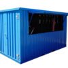4 Container Pop Up 3×2 Meters Blue Ral 5012