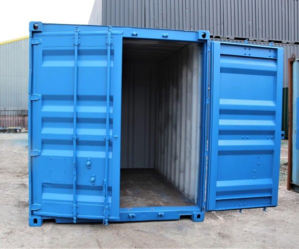 4 10ft New Shipping Container Blue
