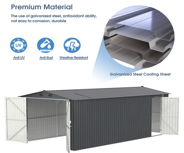 Metal Storage Shed 13×20