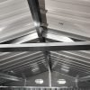 4 Metal Storage Shed with Double Hinged Doors