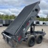 4 2024 RawMaxx 5X10 7K Powder Coated Dump Trailer w/Tarp Kit