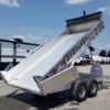 4 2025 Mission Trailers 7×16 14K Aluminum Hydraulic Dump w/Ramps, HD D-Rings, Barn Doors, Tarp Kit
